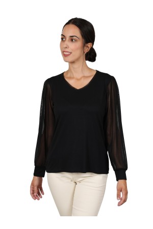T-Shirt Multicolored Flowers Embroidered| M47 Modas Benidorm