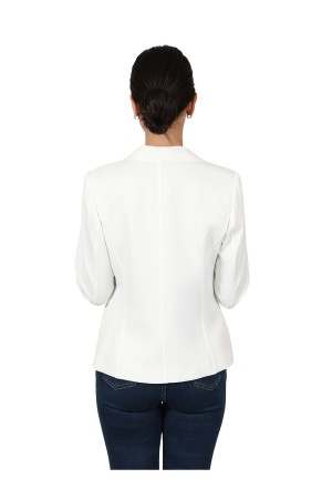 Straight-Cut Crepe Blazer| M47 Modas Benidorm