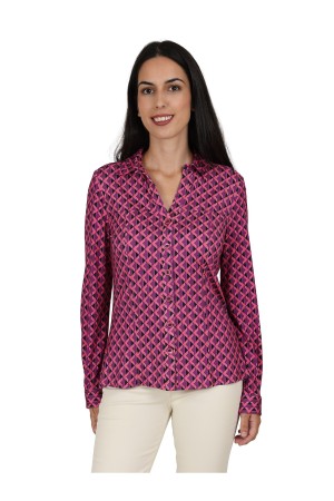 Viscose Shirt Lettering Print | M47 Modas Benidorm