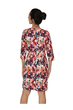 Midi Dress Flared Cut Seventies Print| M47 Modas Benidorm