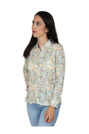 Knitted Shirt Mmulticolored Hearts| M47 Modas Benidorm