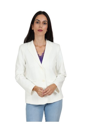 Straight-Cut Crepe Blazer| M47 Modas Benidorm