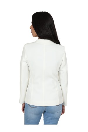 Straight-Cut Crepe Blazer| M47 Modas Benidorm