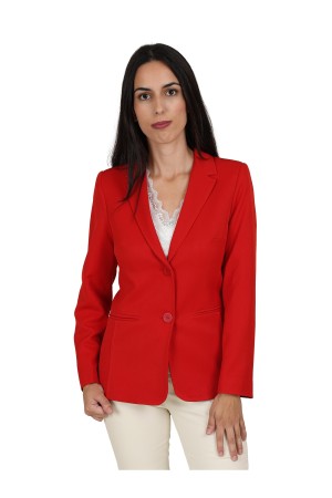 Straight-Cut Crepe Blazer| M47 Modas Benidorm