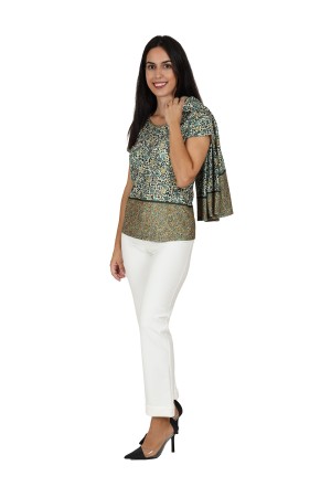 Twinset Jungle Print Knit Fabric| M47 Modas Benidorm