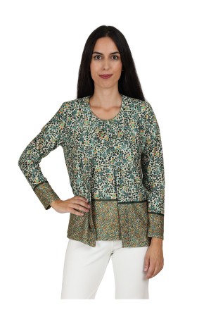 Twinset Jungle Print Knit Fabric| M47 Modas Benidorm
