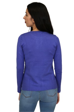 Sweater V Neckline Geometric Jacuard| M47 Modas Benidorm