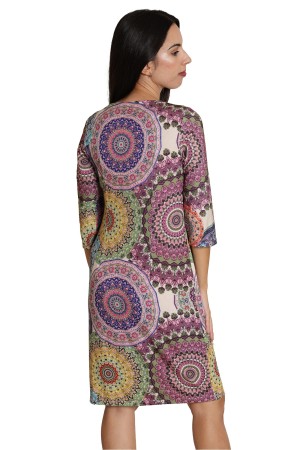 Midi Print  Dress| M47 Modas Benidorm