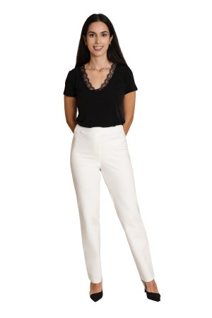 Straight pant high rise