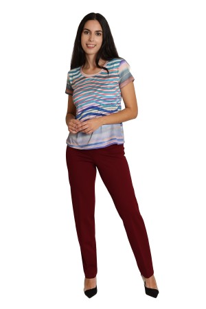 Straight pant high rise