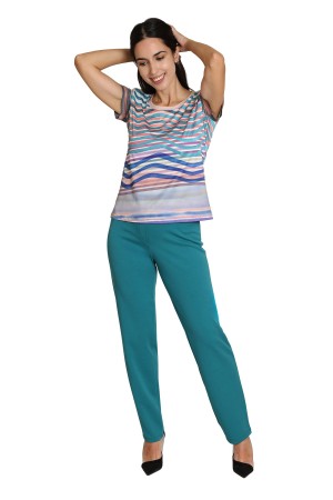 Straight pant high rise
