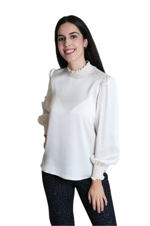 Organic Cotton Shirt Sequins Hearts| M47 Modas Benidorm