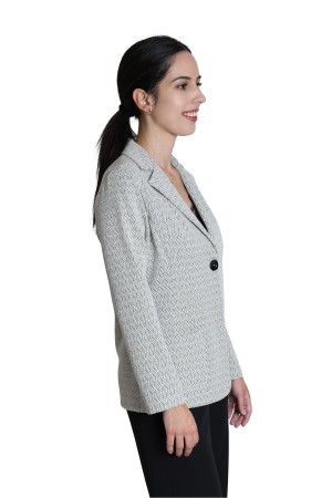 Straight-Cut Crepe Blazer| M47 Modas Benidorm
