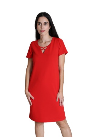 Vestidos Rectos | Vestido Midi Crepe | M47 Modas