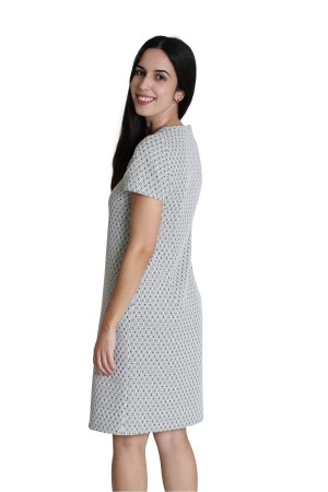 Straight Dress Vintage-Inspired Print| M47 Modas Benidorm
