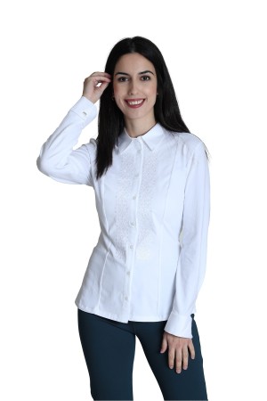 Camisa Blanca de Mujer| Camisa Algodón Orgánico| M47 Modas Benidorm