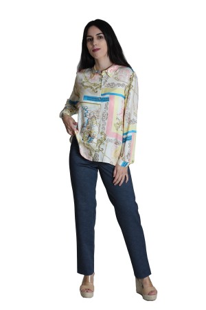 Blue Jeans Leatherette Details| M47 Modas Benidorm
