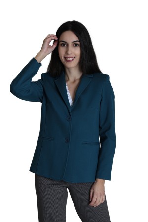 Straight-Cut Crepe Blazer| M47 Modas Benidorm