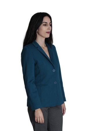 Straight-Cut Crepe Blazer| M47 Modas Benidorm