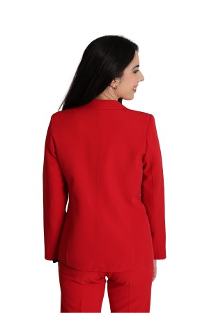 Straight-Cut Crepe Blazer| M47 Modas Benidorm