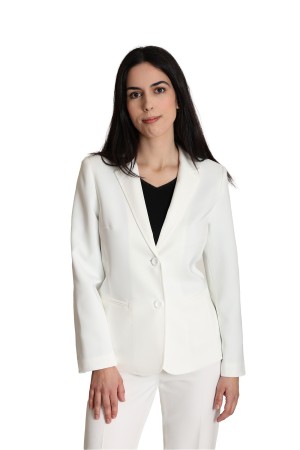 Straight-Cut Crepe Blazer| M47 Modas Benidorm