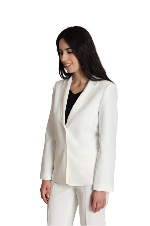 Straight-Cut Crepe Blazer| M47 Modas Benidorm