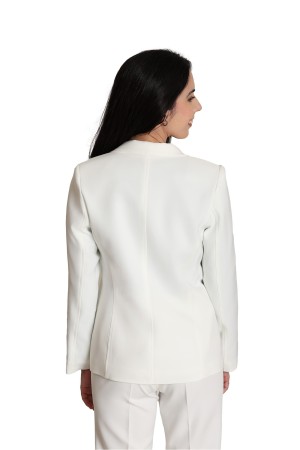 Straight-Cut Crepe Blazer| M47 Modas Benidorm