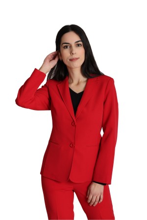 Straight-Cut Crepe Blazer| M47 Modas Benidorm