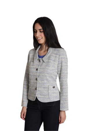 Printed Round Neck Jacket | M47 Modas Benidorm
