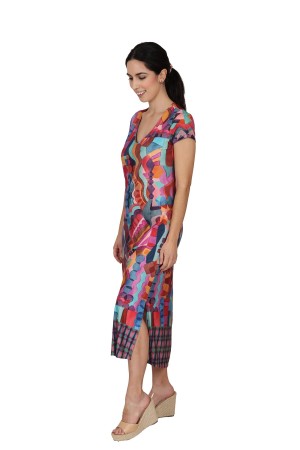 Vestido Largo Estampado| Vestido Punto|  M47 Modas Benidorm