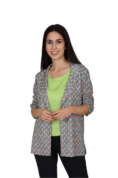 Straight-Cut Crepe Blazer| M47 Modas Benidorm