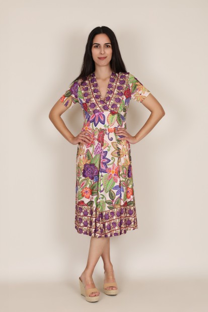 Vestido Midi Estampado | Vestido Punto|  M47 modas Benidorm