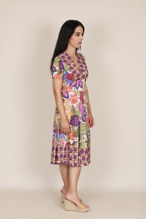 Vestido Midi Estampado | Vestido Punto|  M47 modas Benidorm