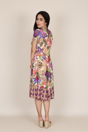 Knit Shirt Polka Dots Long Dress| M47 Modas Benidorm