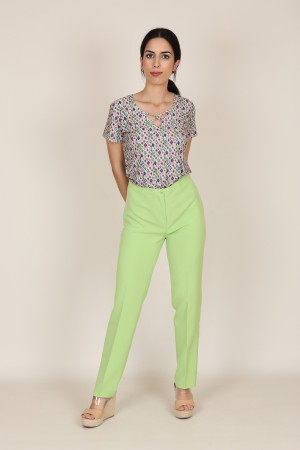 Printed kinit Palazzo Pants| M47 Modas Benidorm