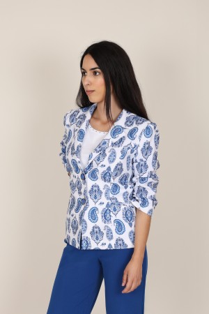 Straight-Cut Crepe Blazer| M47 Modas Benidorm