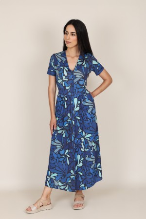 Knit Shirt Paisley Print Dress| M47 Modas Benidorm