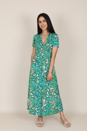 Knit Shirt Paisley Print Dress| M47 Modas Benidorm