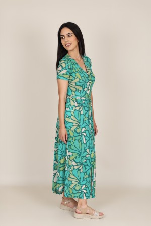 Knit Shirt Paisley Print Dress| M47 Modas Benidorm