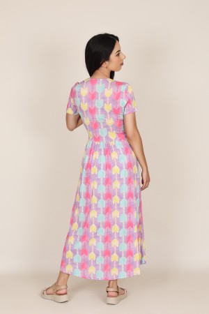 Knit Shirt Paisley Print Dress| M47 Modas Benidorm