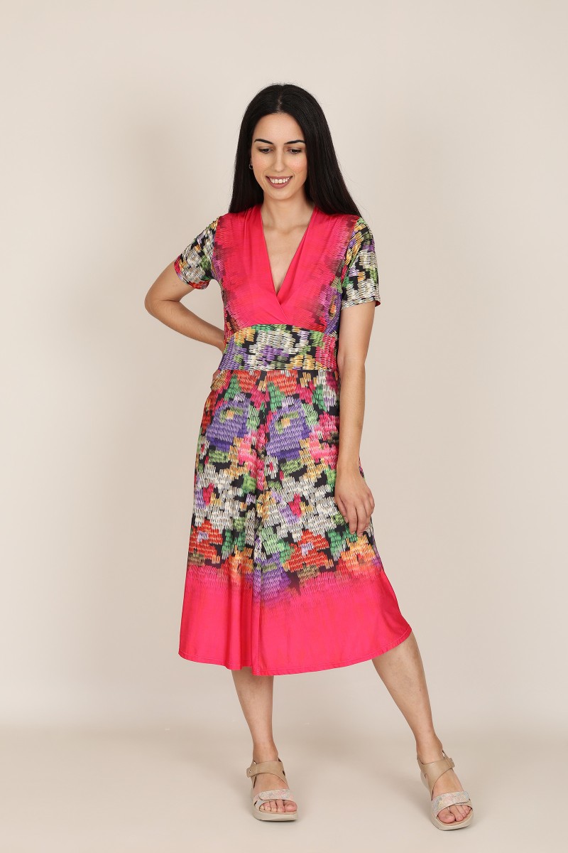 Knit Shirt Polka Dots Long Dress| M47 Modas Benidorm Knit Shirt Polka Dots Long Dress| M47 Modas Benidorm