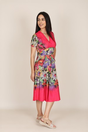 Vestido Midi Estampado | Vestido Punto|  M47 modas Benidorm