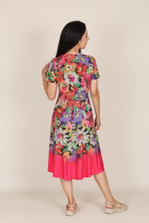 Vestido Midi Estampado | Vestido Punto|  M47 modas Benidorm