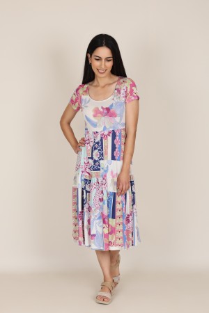 Vestido Midi Estampado| Vestido Boho|  M47 Modas Benidorm