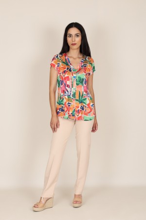 Printed kinit Palazzo Pants| M47 Modas Benidorm