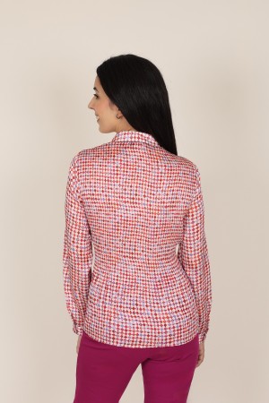 Blusa Plisada| Camisa Estampada| M47 Modas Benidorm