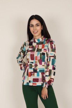 Organic Cotton Shirt Sequins Hearts| M47 Modas Benidorm