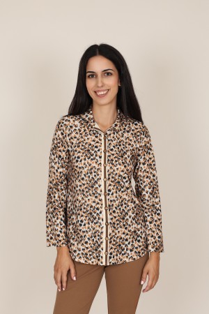 Camisa Estampada de Mujer| Camisa de punto| M47 Modas Benidorm
