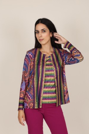 Twinset Jungle Print Knit Fabric| M47 Modas Benidorm