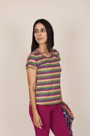 Twinset Jungle Print Knit Fabric| M47 Modas Benidorm